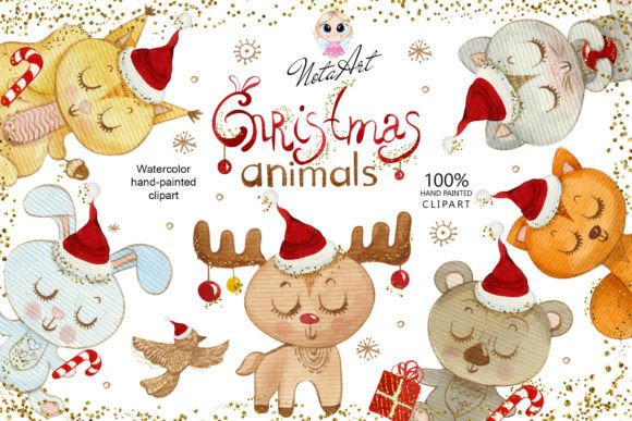 Download Christmas Animals Clipart, Winter Animal - Christmas animals Collection