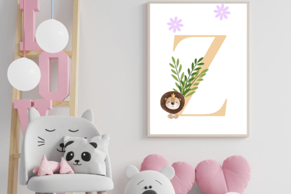 Download Decorative Letter Z with Animal Wall Art - Decor Collection