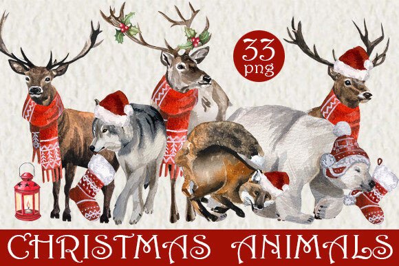 Download Christmas Clipart. Forest Animals PNG - Christmas clipart Collection