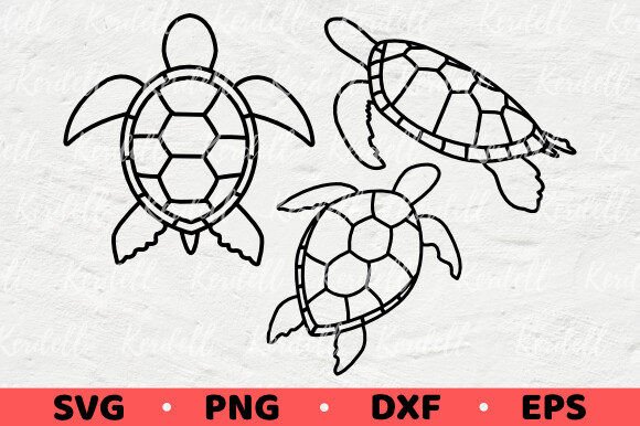 Download Sea Turtle Bundle, Turtle Silhouettes - Silhouette Collection