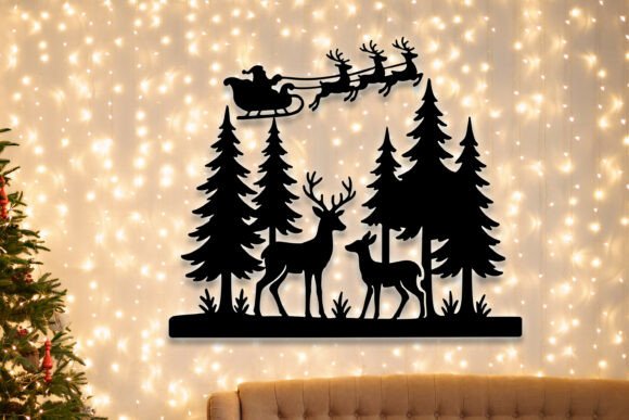 Download Laser Cut Christmas Forest Decor SVG - Decor Collection