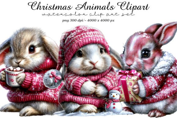 Download Christmas Animals Clipart - Christmas animals Collection
