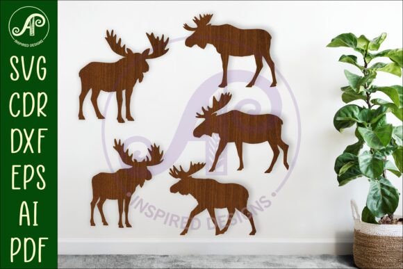Download Moose Silhouette Laser Cut Wall Art - Silhouette Collection