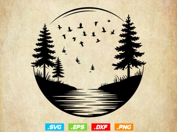 Download Forest Scene SVG,Forest Decor Svg,Forest - Decor Collection