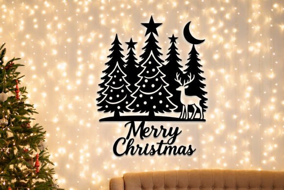 Download Laser Cut Christmas Forest Decor SVG - Decor Collection