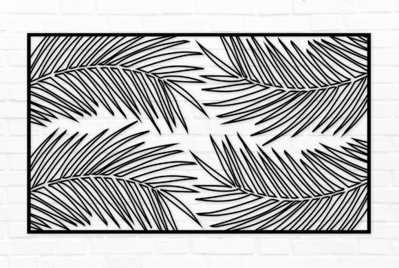 Download Palm Leaf Wall Crafts Decor Laser Cut - Decor Collection