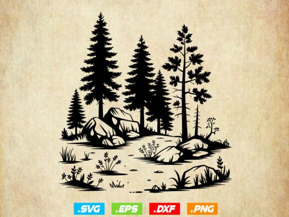Download Forest Scene SVG,Forest Decor Svg,Forest - Decor Collection