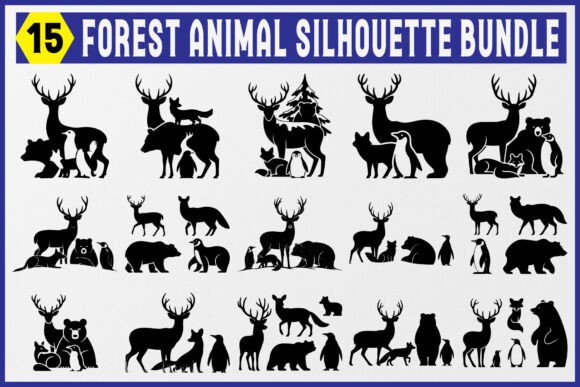 Download Forest Animal Silhouette Bundle - Silhouette Collection