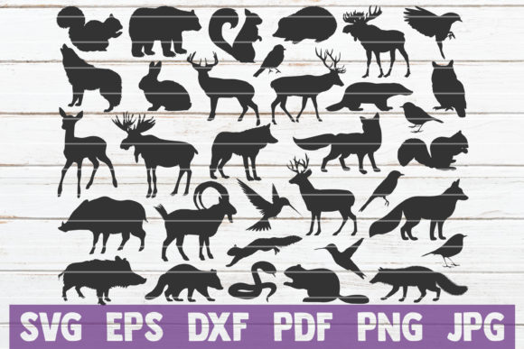 Download Forest Animal Silhouettes Bundle - Silhouette Collection