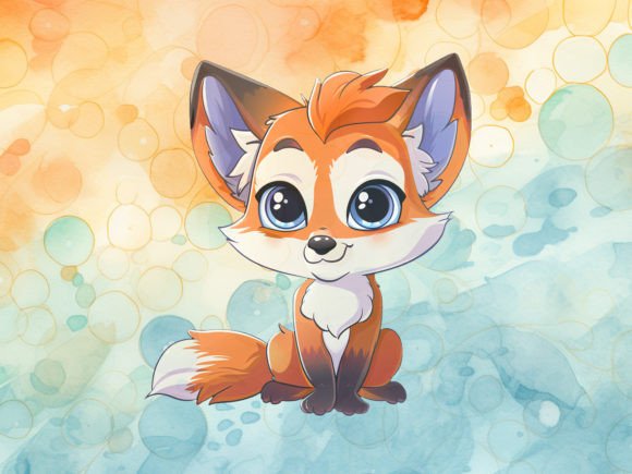 Download Cute Baby Fox Cub PNG Graphic - Graphic Collection