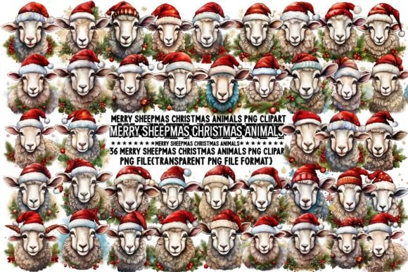 Download Merry Sheepmas Christmas Animals PNG - Christmas animals Collection