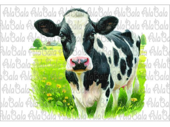 Download Holstein Cow Png, Sublimation Graphics - Graphic Collection