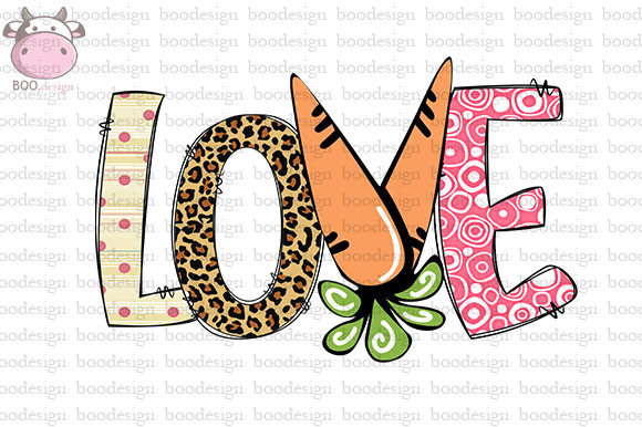 Download Love Carot Easter Sublimation Print - Love Collection