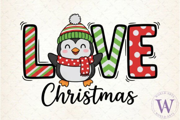 Download Love Christmas, Penguin PNG - Love Collection