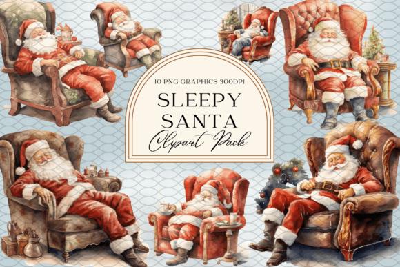 Download Sleepy Santa Sublimation Graphics - Graphic Collection